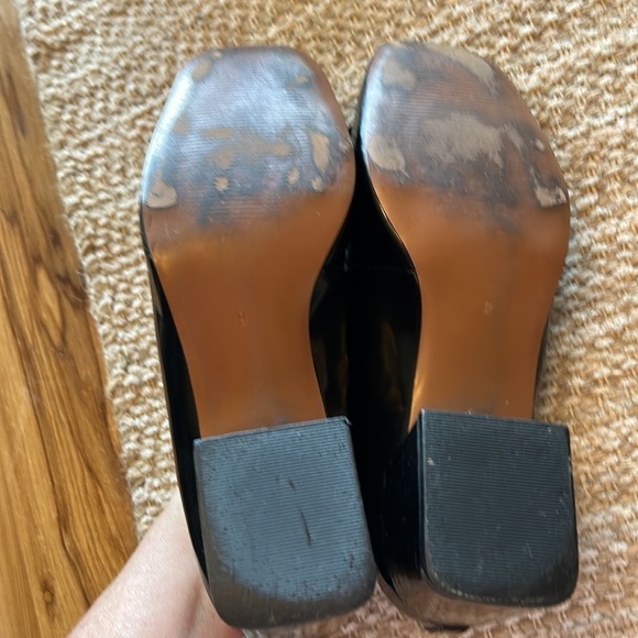 ASOS DESIGN Spencer mid-heeled chain loafers in black size 9 - Picture 4 of 5